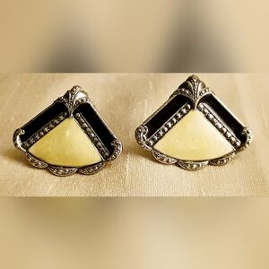 Vintage Art Deco Earrings By Avon